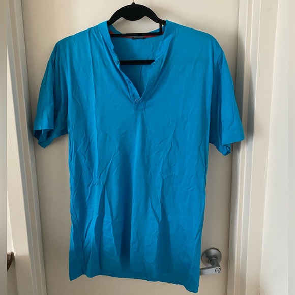 Kiton Short Sleeve Three Button Henley - Picture 1 of 7